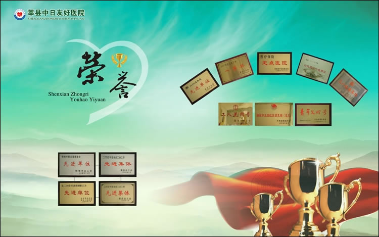 莘县中日友好医院展板设计作品