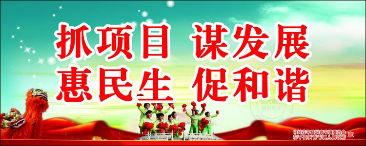 聊城茌平洪官屯展板设计作品